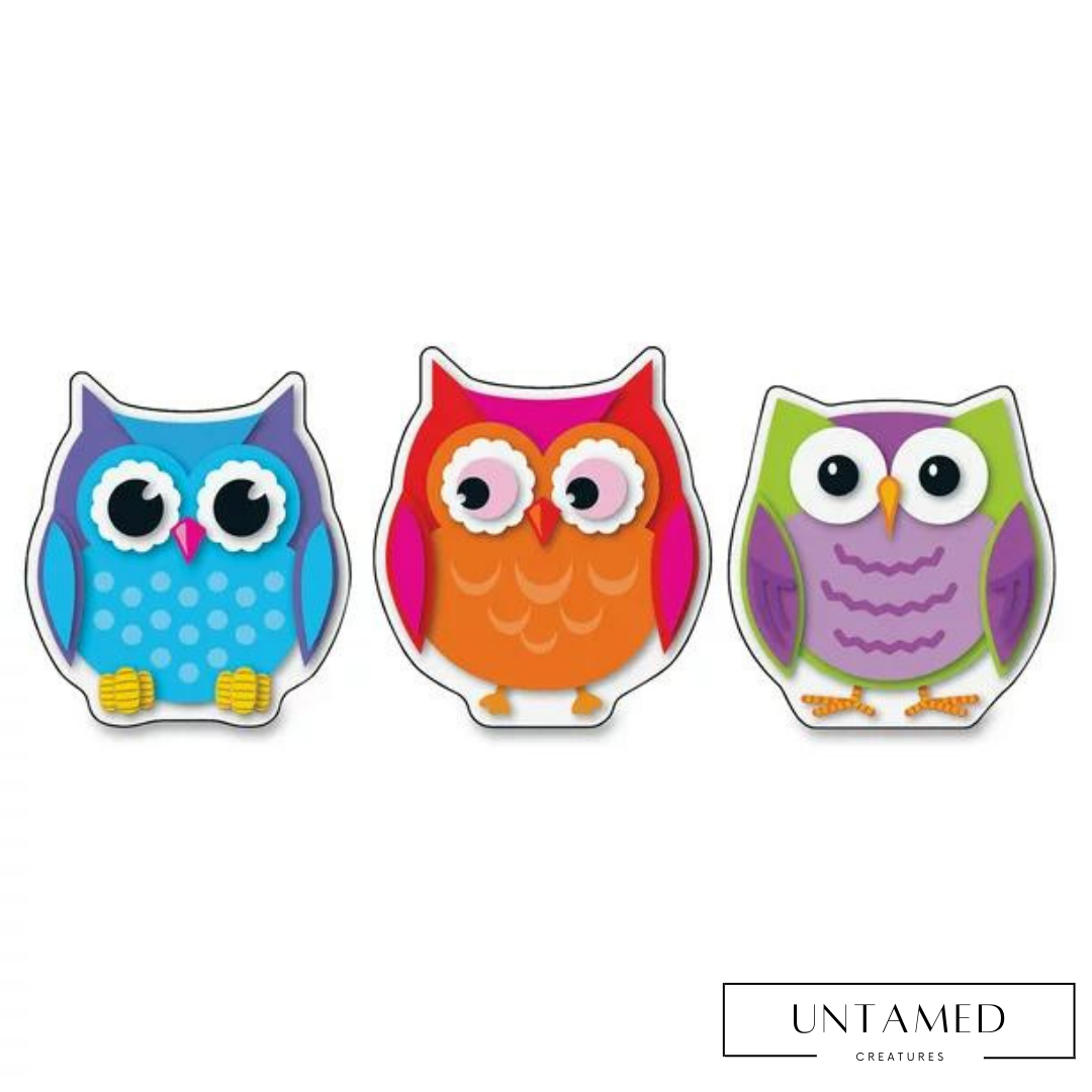 Colorful Mini Owl Cut-Outs Classroom Decor