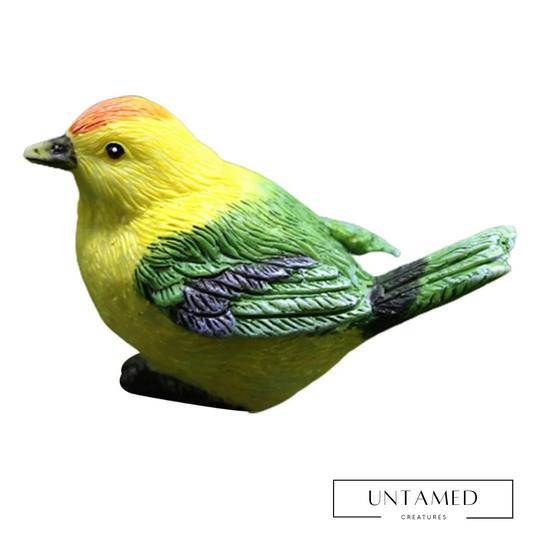 Multicolored Resin Bird Figurine with Wear-resistant and corrosion-resistant for Garden Decoration