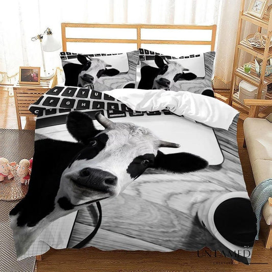Cow Print Comforter Set