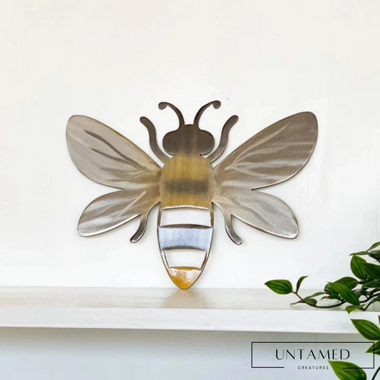 3D Metal Bees Wall Decor