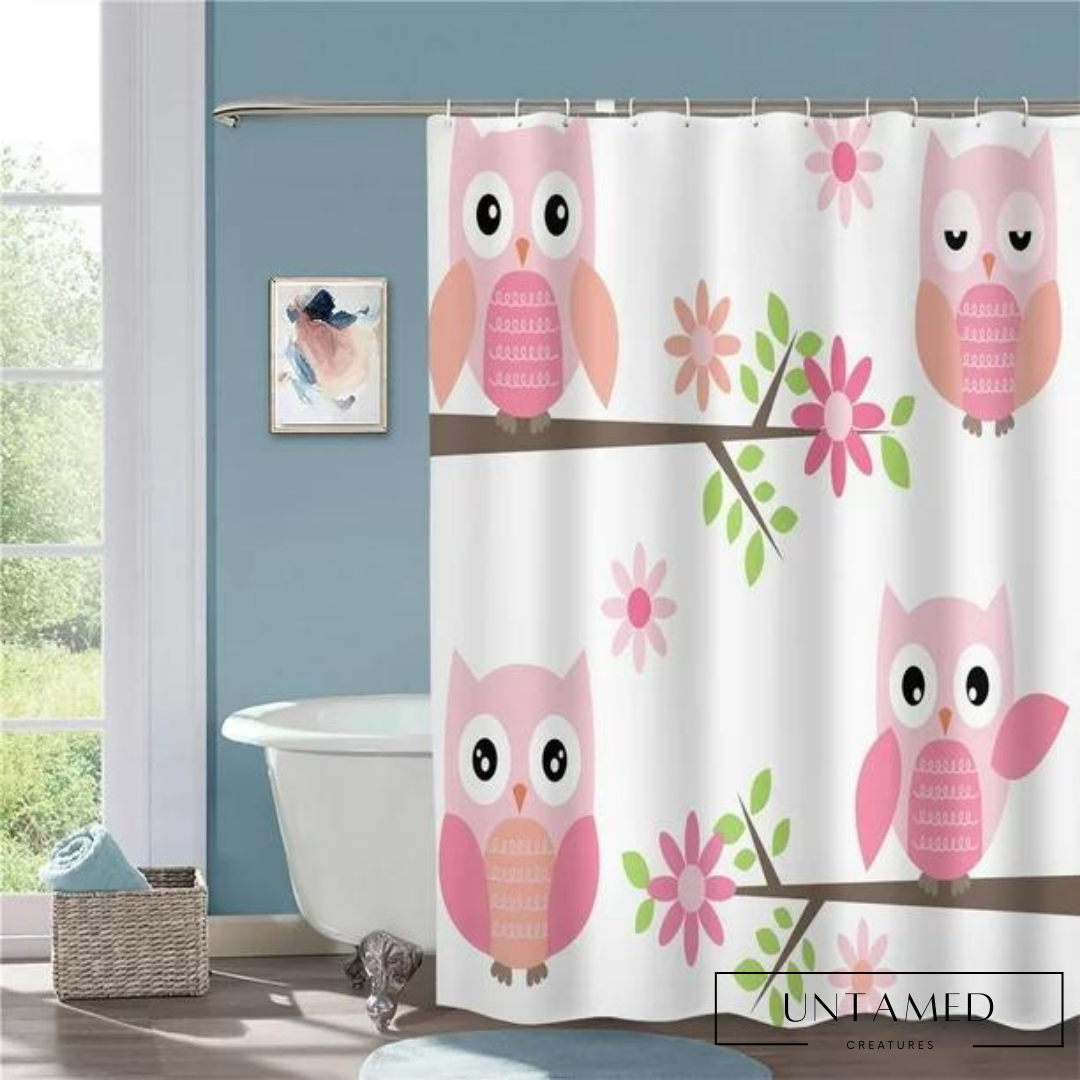 JOOCAR Owls Home Decor Shower Curtain
