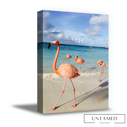 Seascape Flamingo Canvas