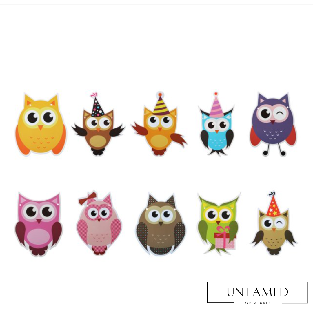 Owl Cardboard Party Garland