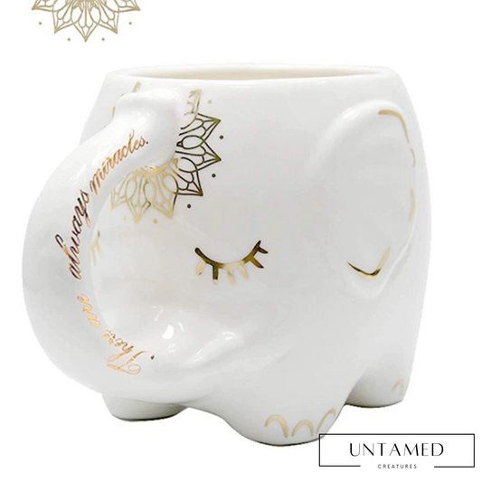 Handmade Elephant Ceramics Nordic Cup