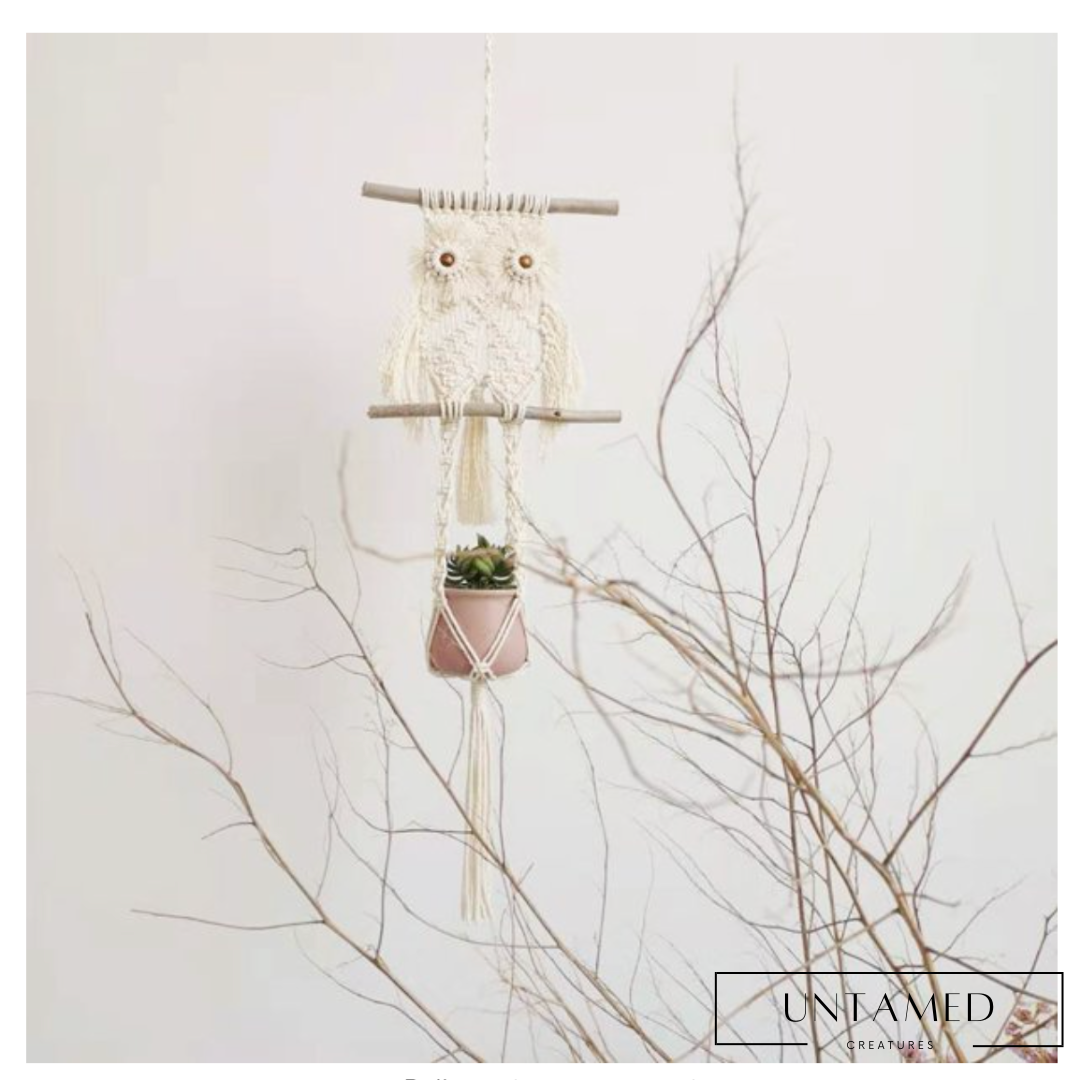 Bohemian Owl Wall Hanging Ornament