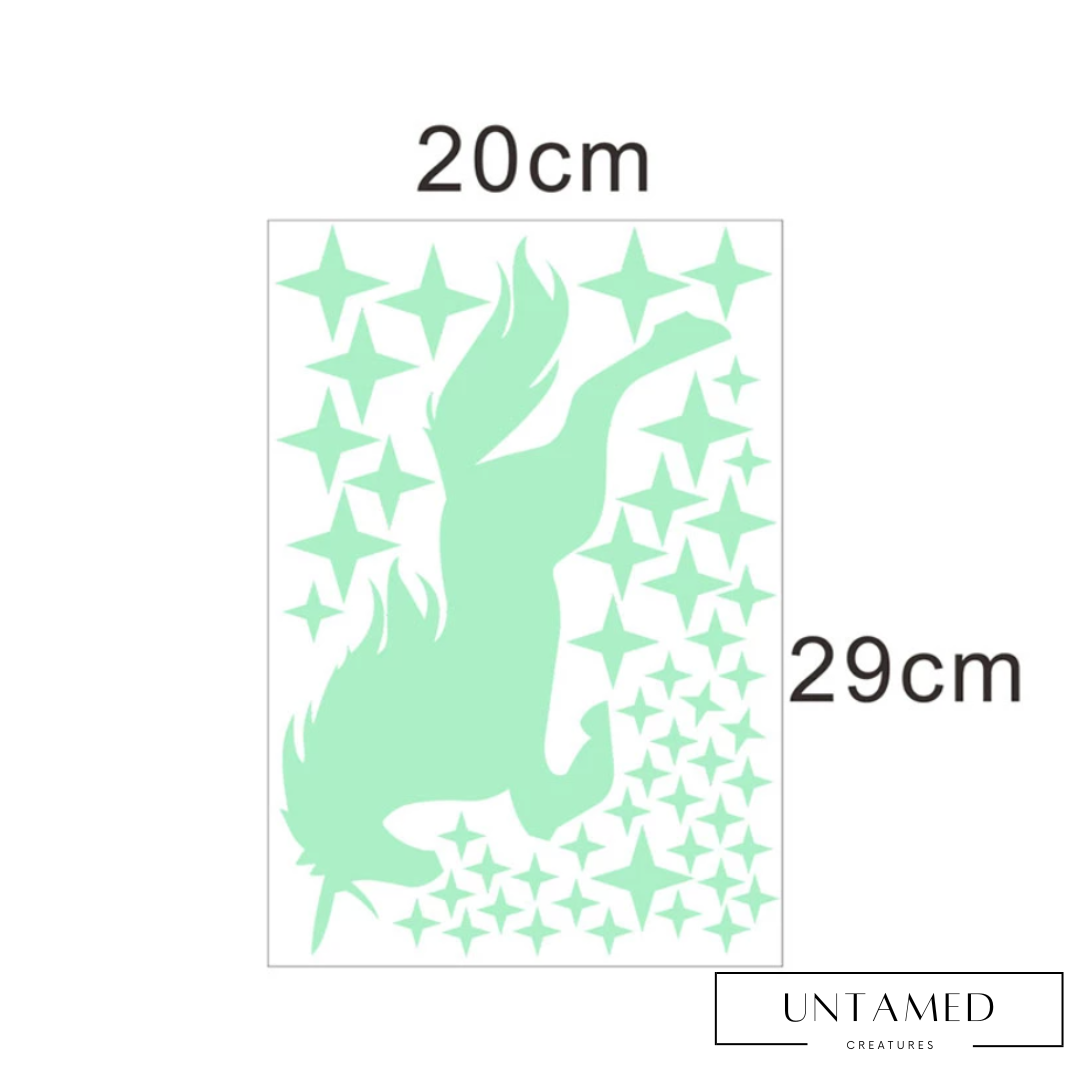 1 Set Unicorn Horse Star Pattern Sticker
