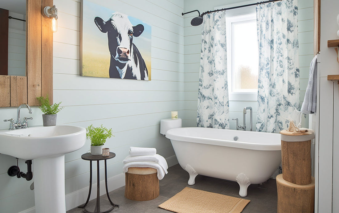 Farmhouse Fresh: Creative Ideas for Cow-Inspired Bathroom Decor