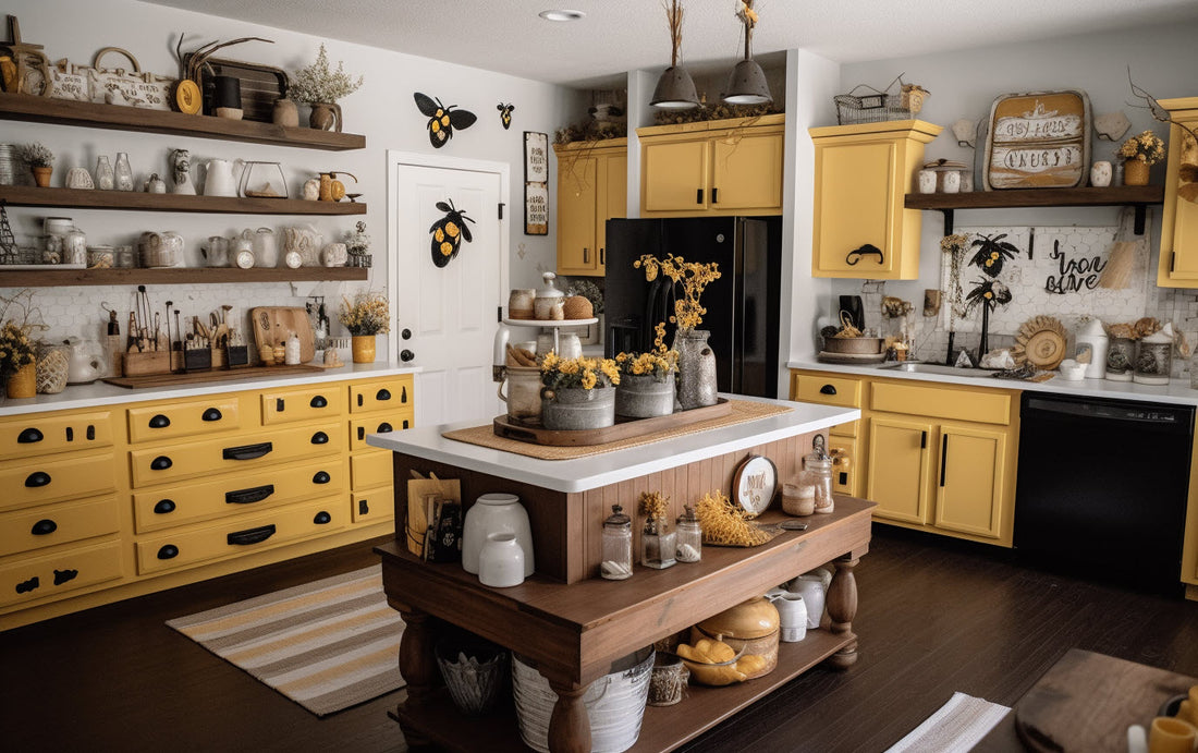 We're buzzing over new bee-inspired kitchen decor from The Spring Shop®! 🐝
