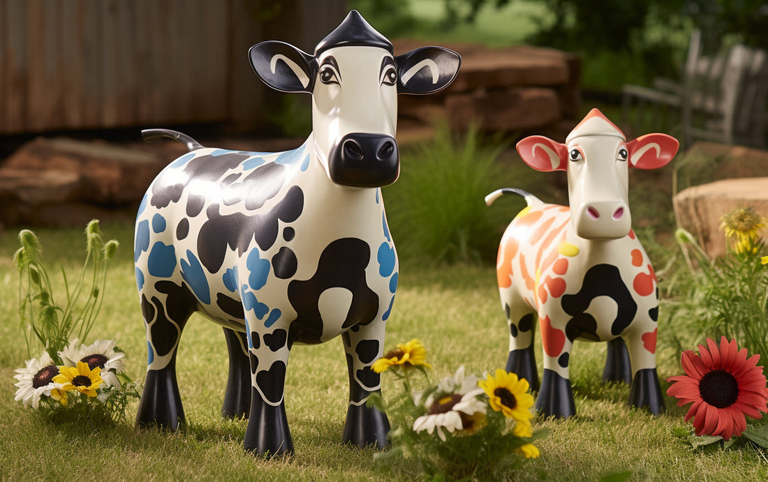 Farmhouse Charm: Stylish Ideas for Cow-Inspired Yard Decor