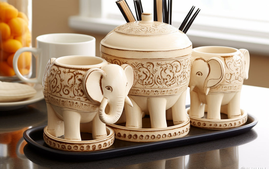 Exotic Charm: Transform Your Kitchen with Elephant-Inspired Decorations