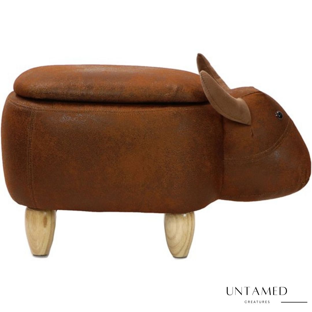 Cow Animal Shape Storage Ottoman Furniture