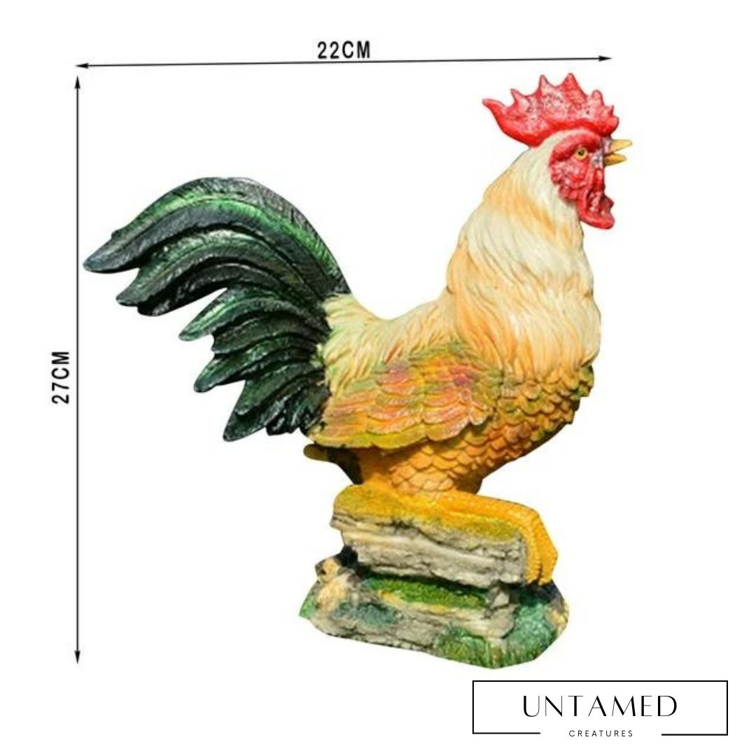Chicken Model Resin Rooster Ornament