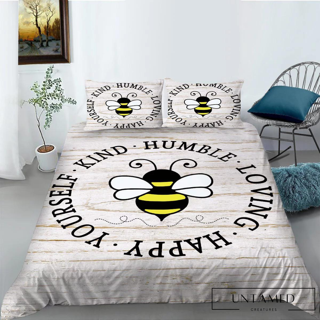 Cute Bee Duvet Cover