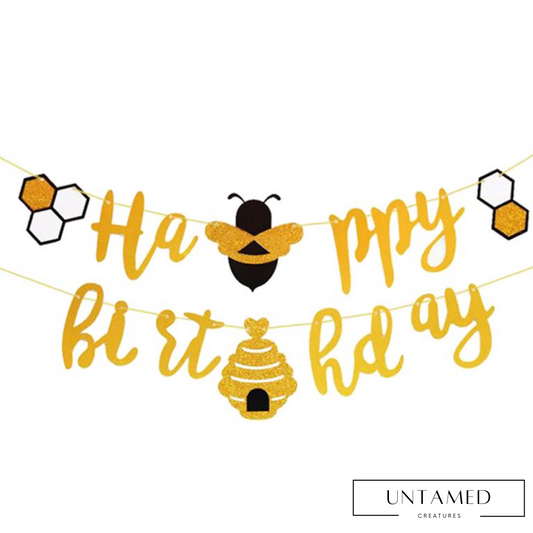 Honey Bee Birthday Banner