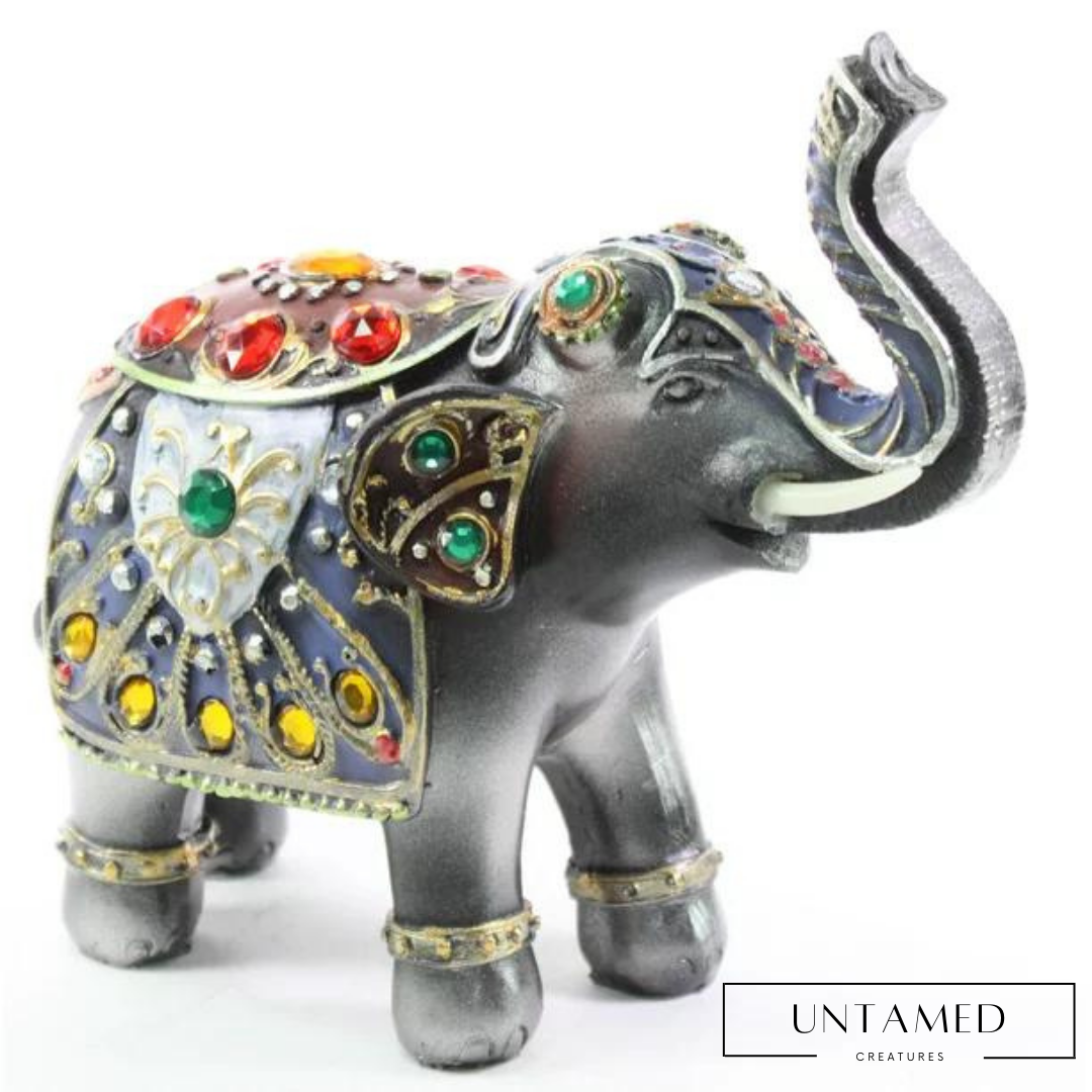 Colorful Elephant Trunk Statue