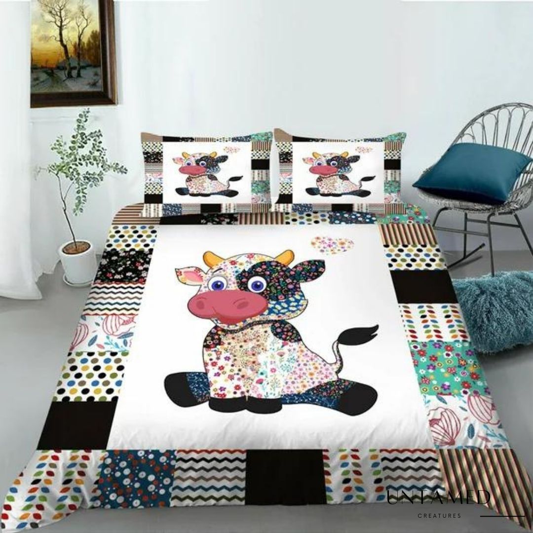 Cow Printed Bedding Suit
