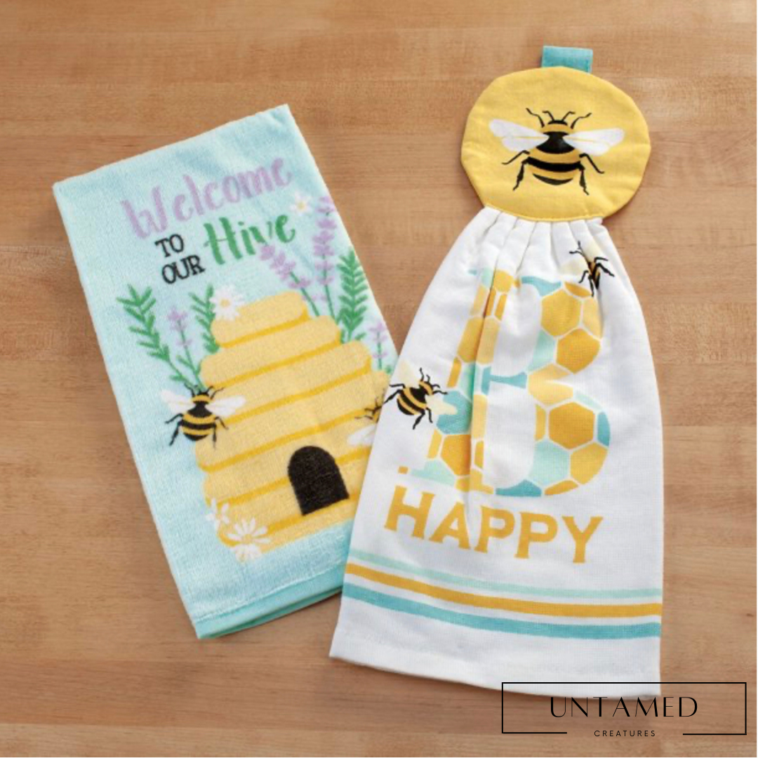 Set of 2 Bumble Bee Kitchen Towels