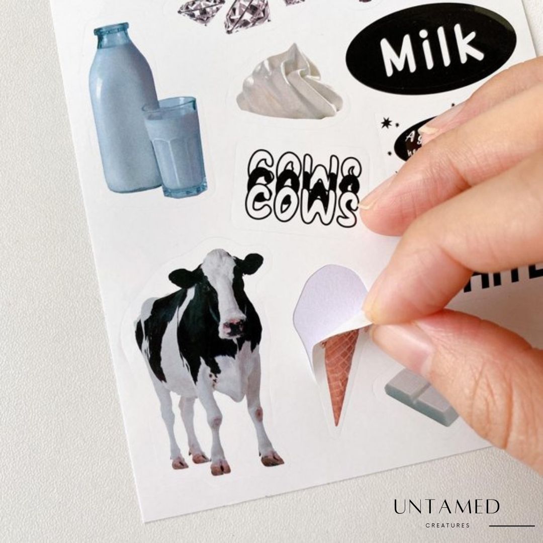 Room Decor Printed cow stickers