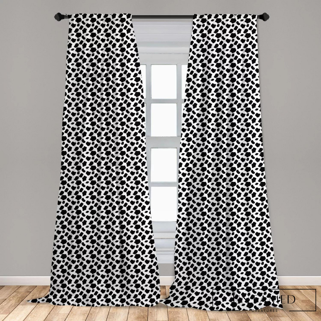 Cow Print Curtains 2 Panels Set