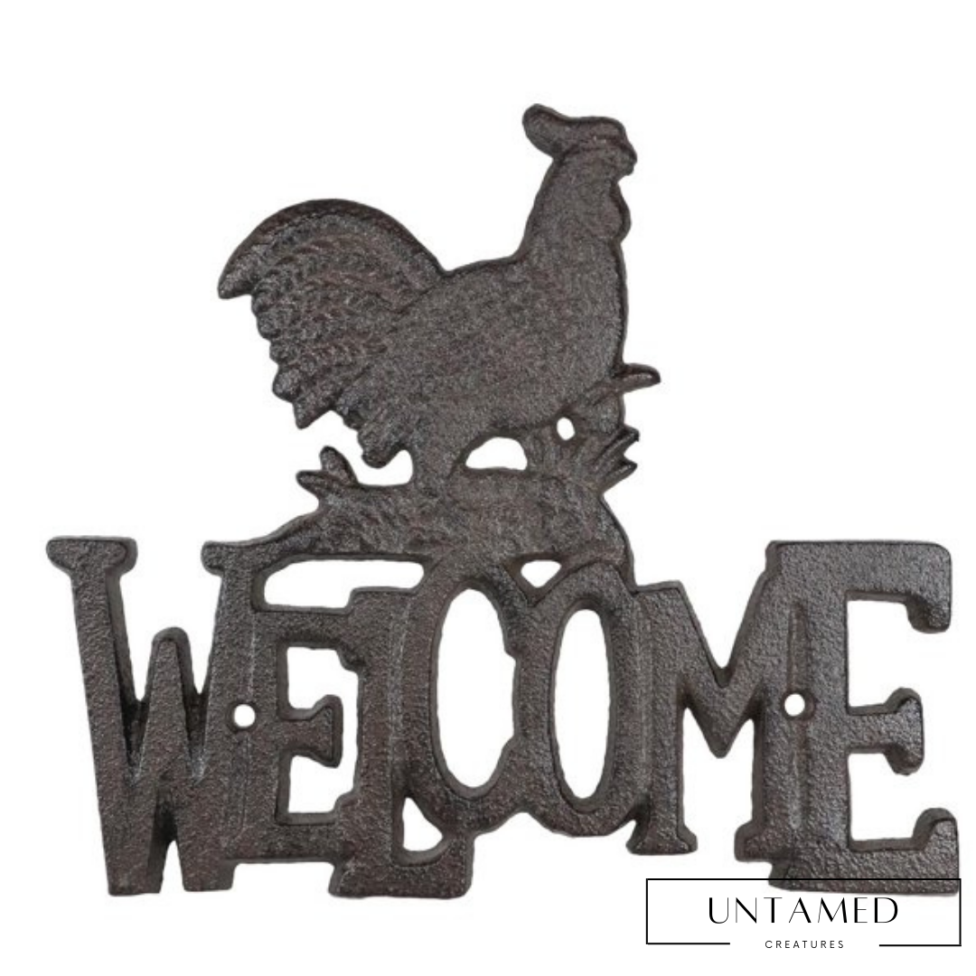 Chicken Welcome Sign Wall Decor