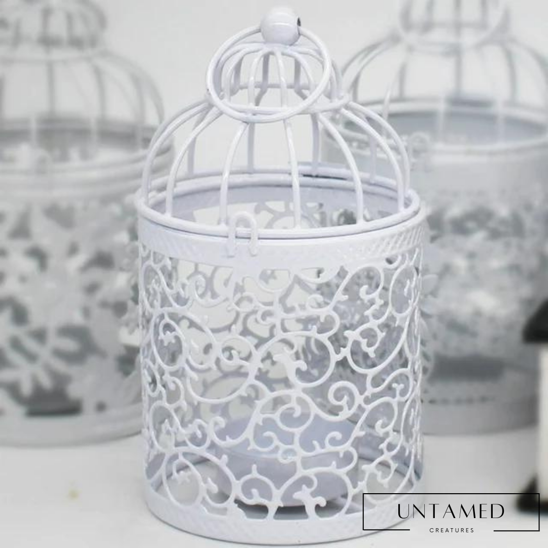 Hanging Bird Cage Candles Holder