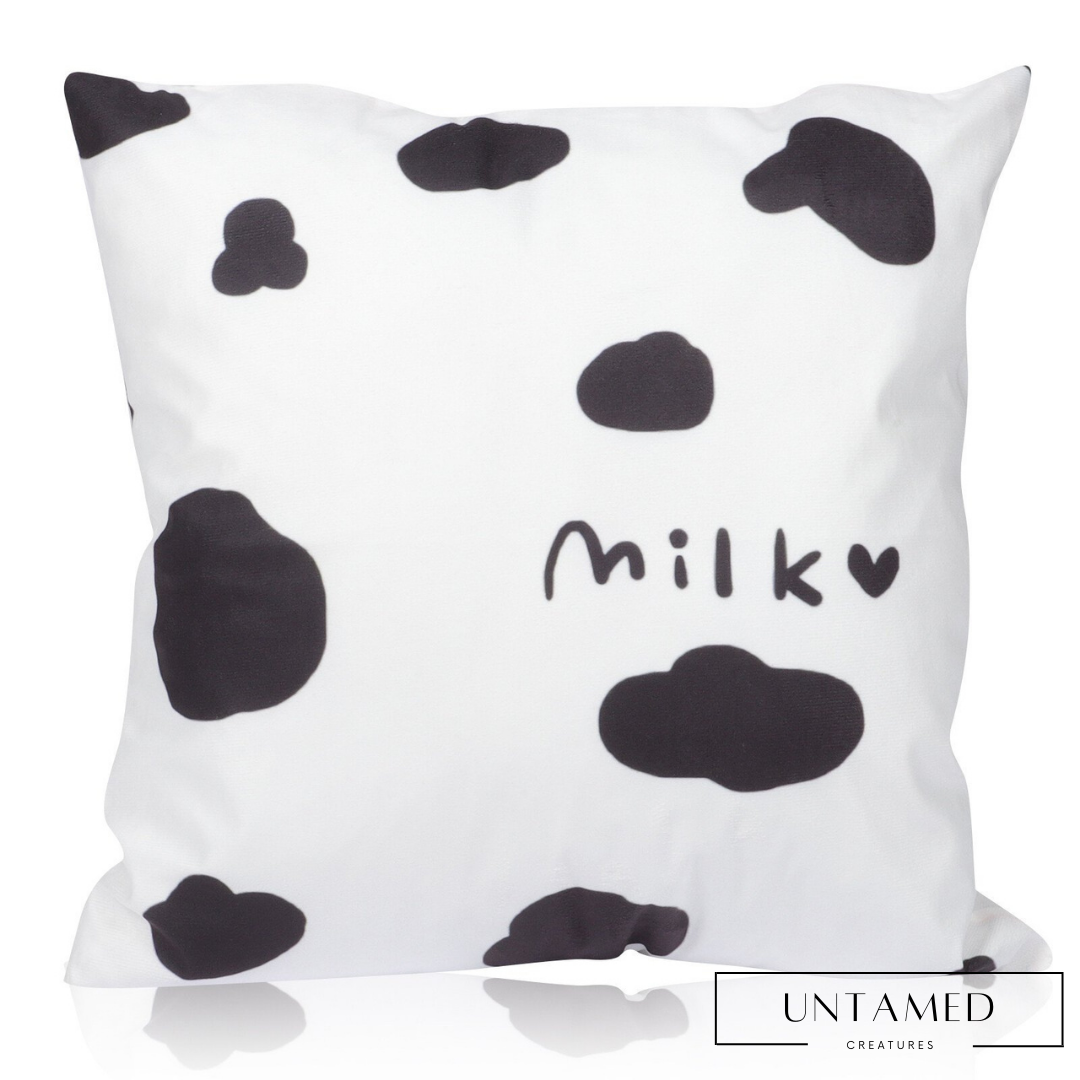 Cow Spots Print Throw Pillow Cover
