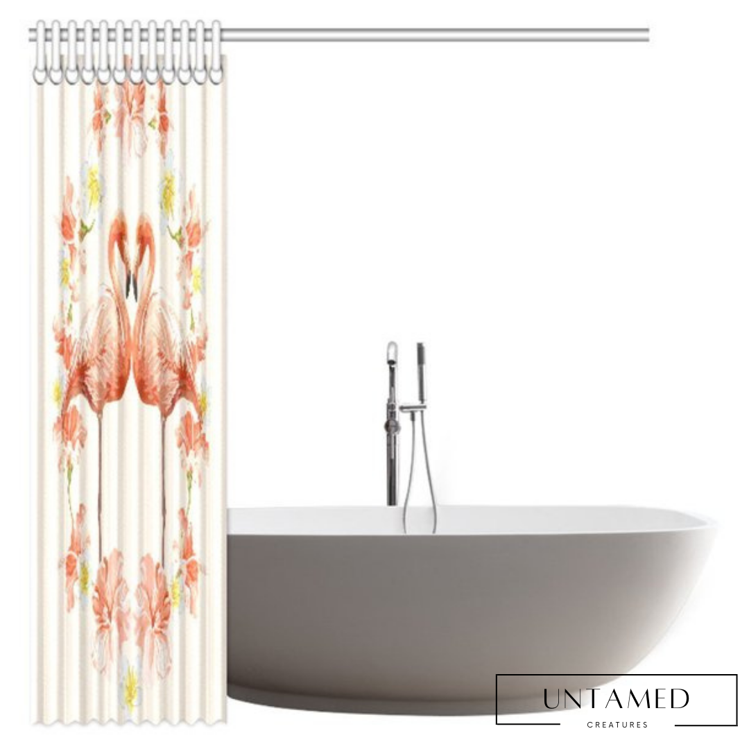 Flamingo Bathroom Shower Curtain