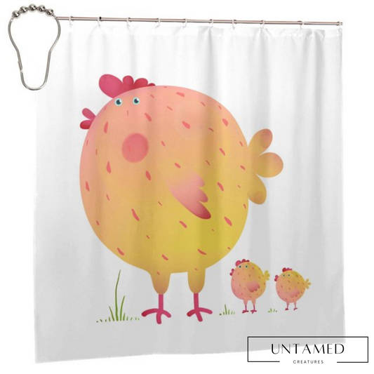 Chicken Chick Farm Animals Shower Curtain
