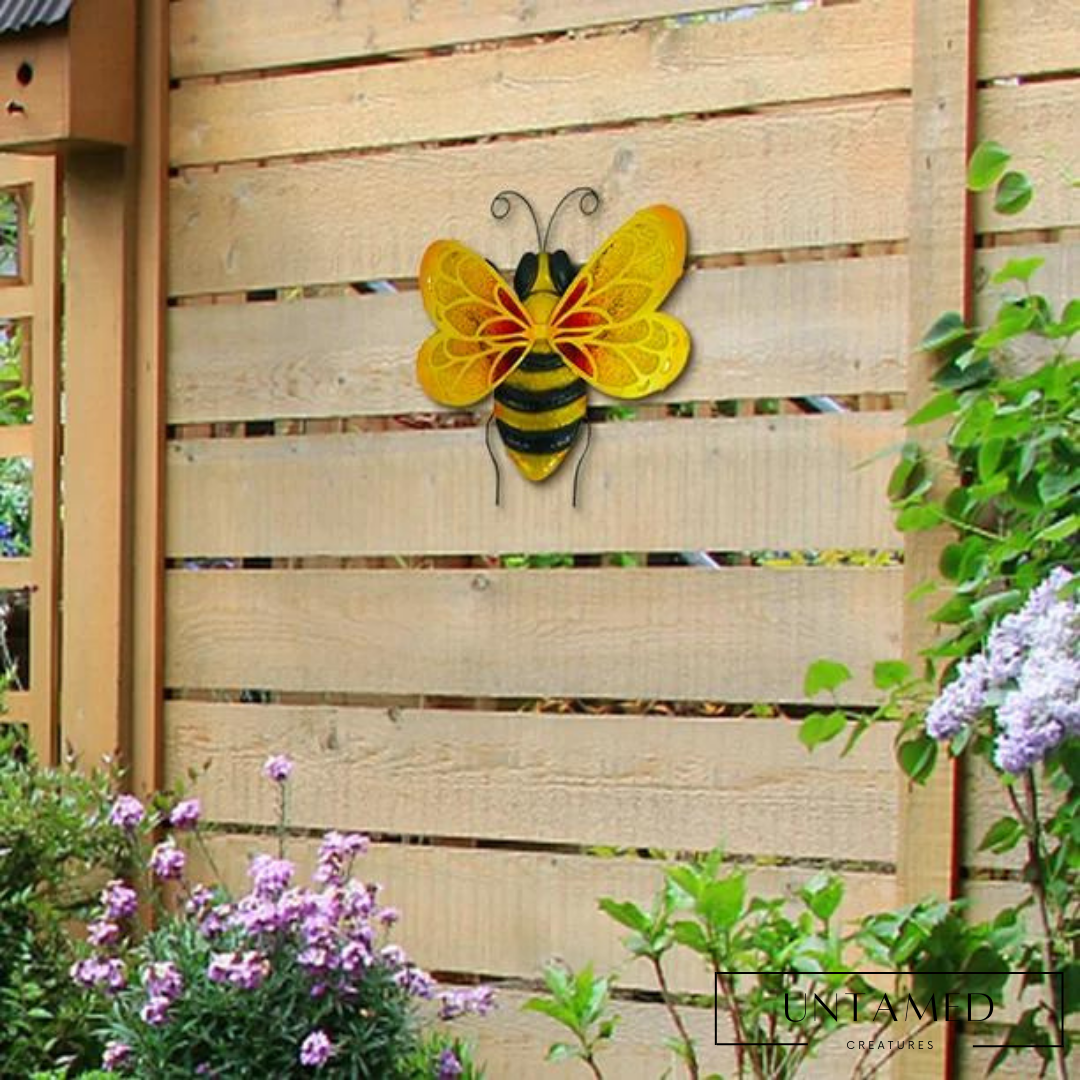 Yellow Honey Bee Wall Sculpture