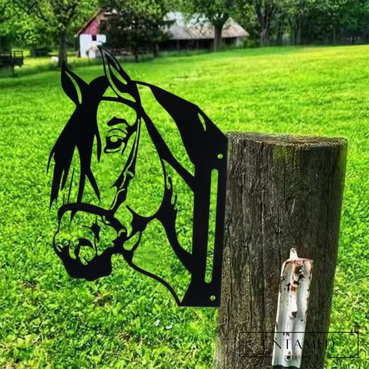 Horse Head Metal Art Outdoor Decor