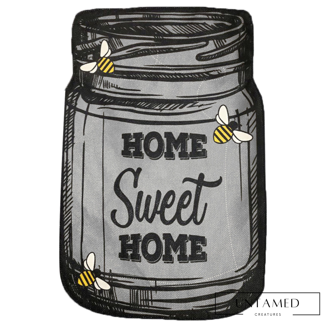 Home Sweet Home Bee Mason Jar Graden Flag