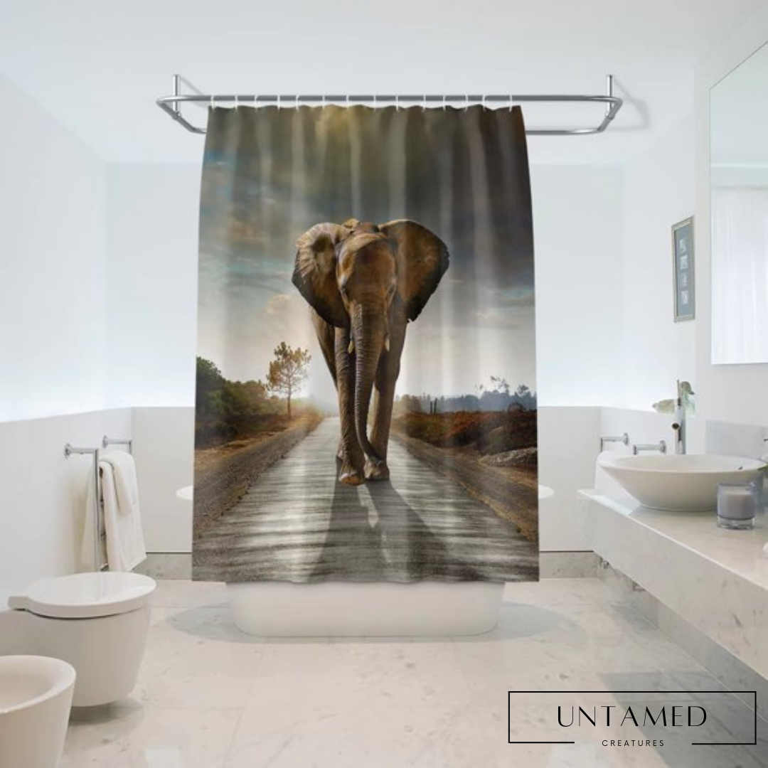 African Elephant Shower Curtain