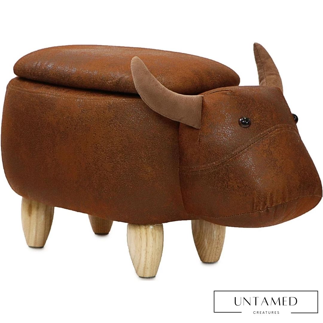 Cow Animal Shape Storage Ottoman Furniture