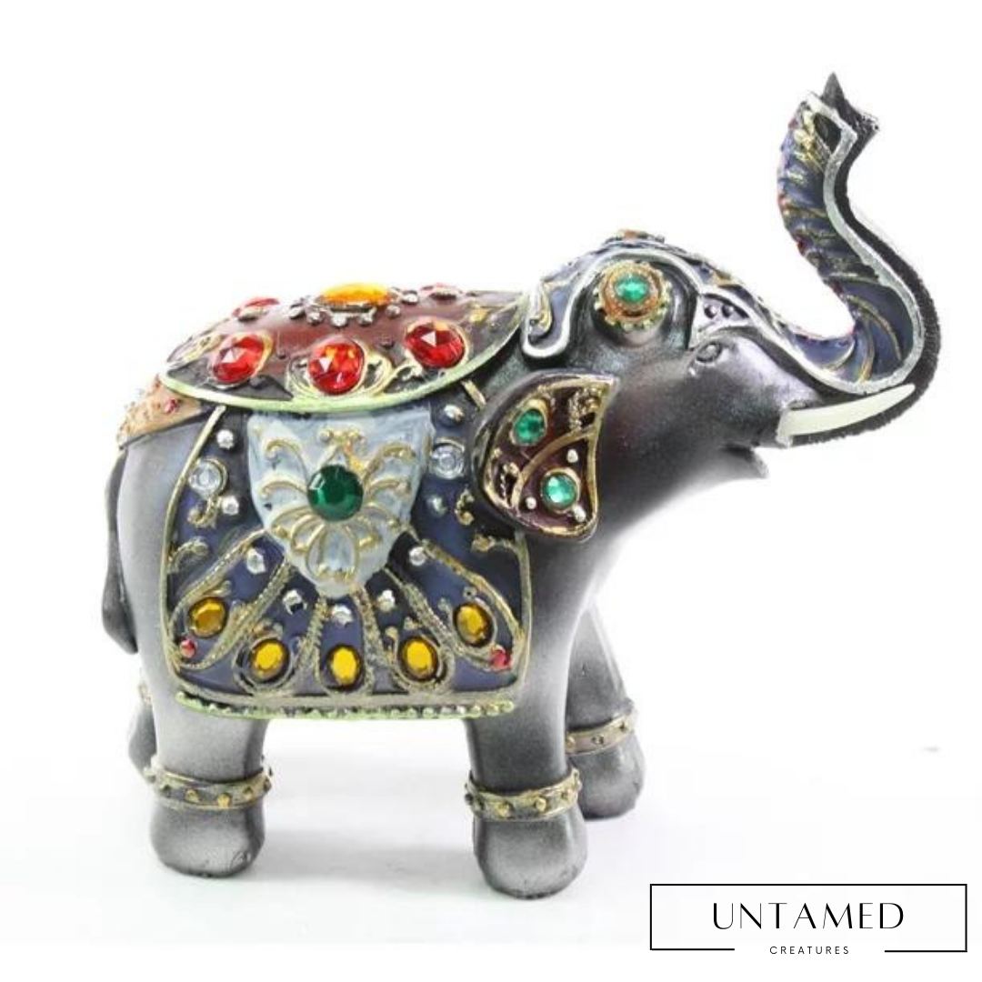 Colorful Elephant Trunk Statue