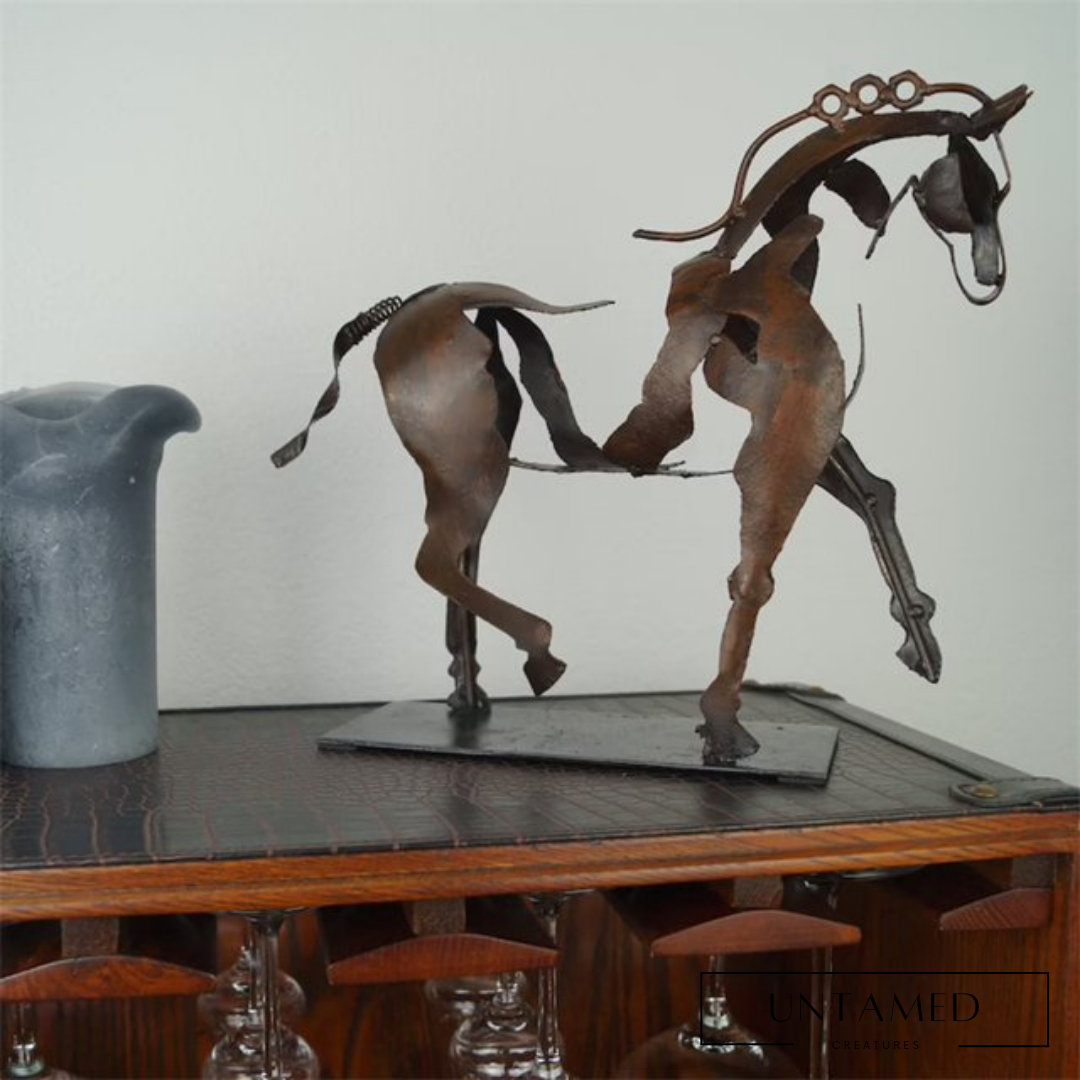 Horse Sculpture Metal LED