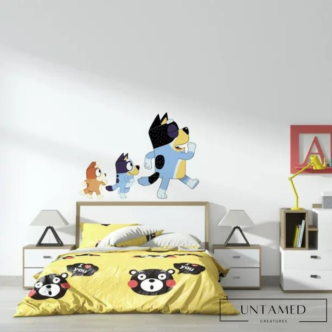 Dogs Characters Design Home Wall