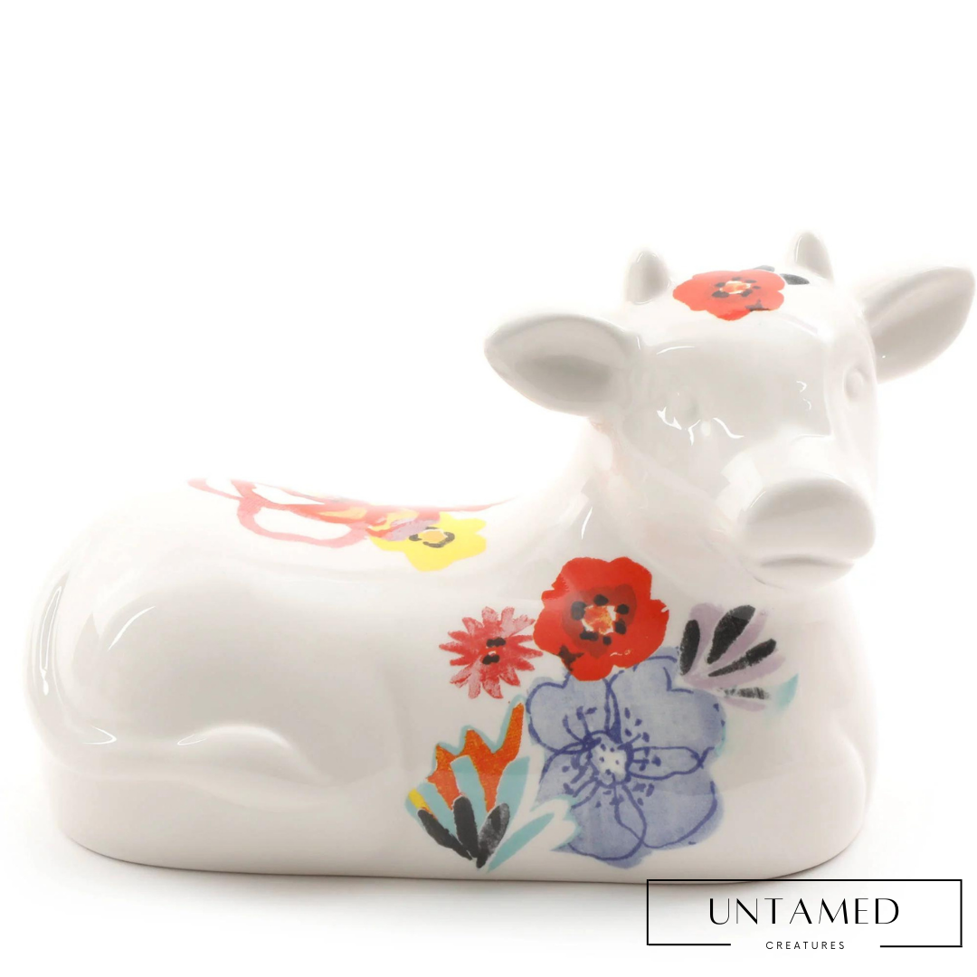 6.5" Cow Butter Dish
