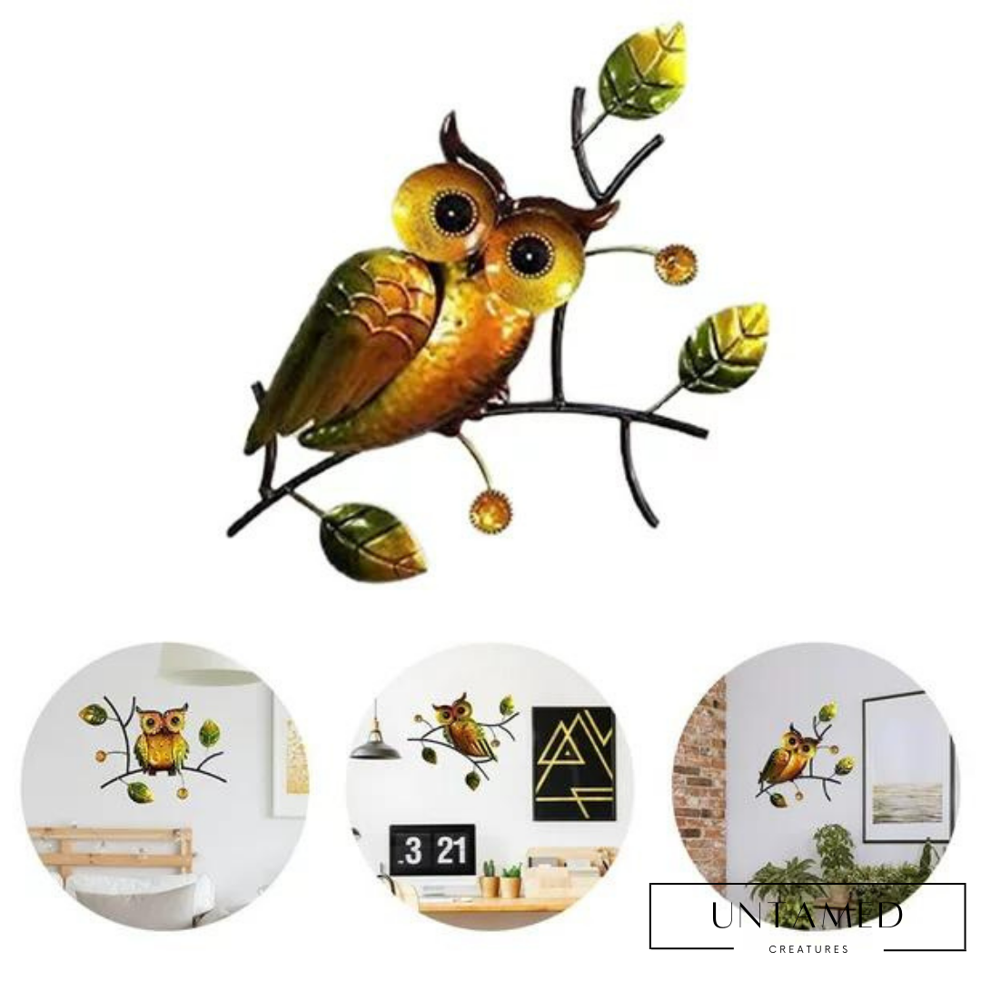 Owl Background Wall Metal