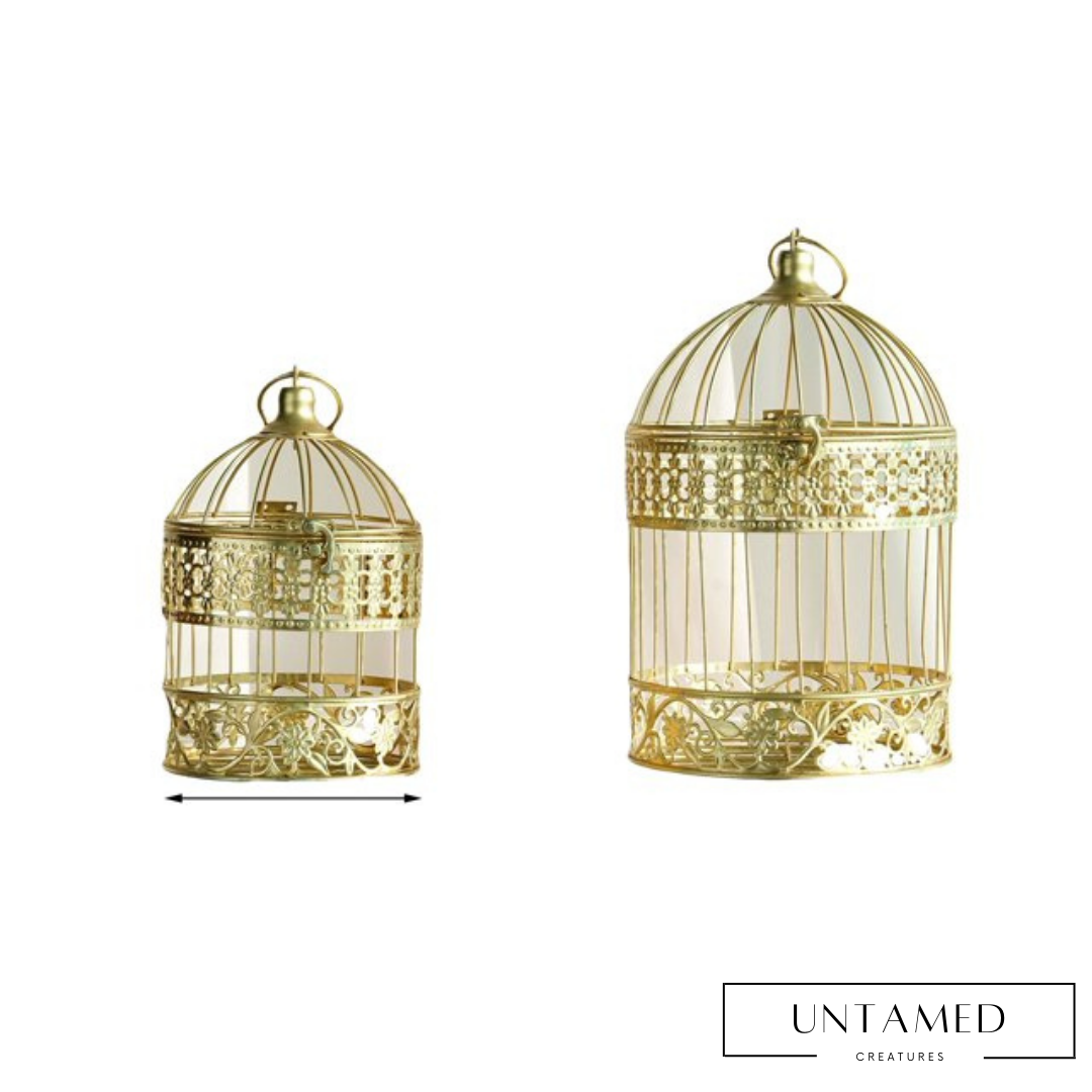 Gold Bird Cage Wedding Centerpiece