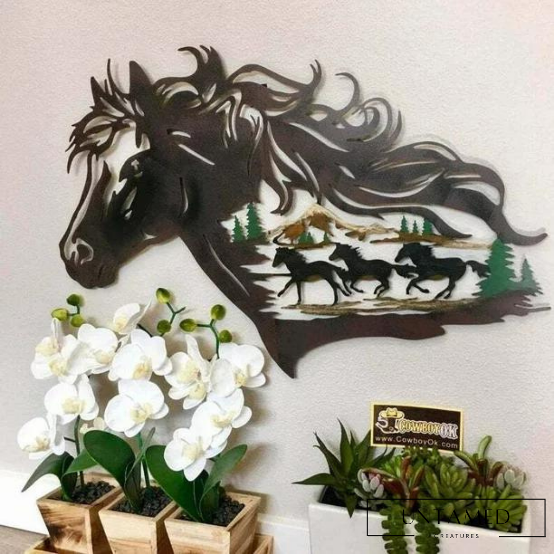 Horse Silhouette Wall Art