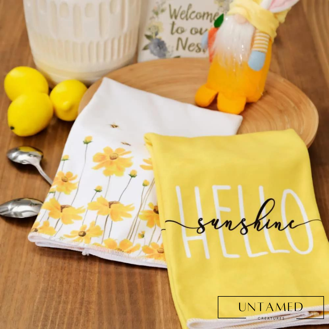 Hello Sunshine Bee Kitchen Towel