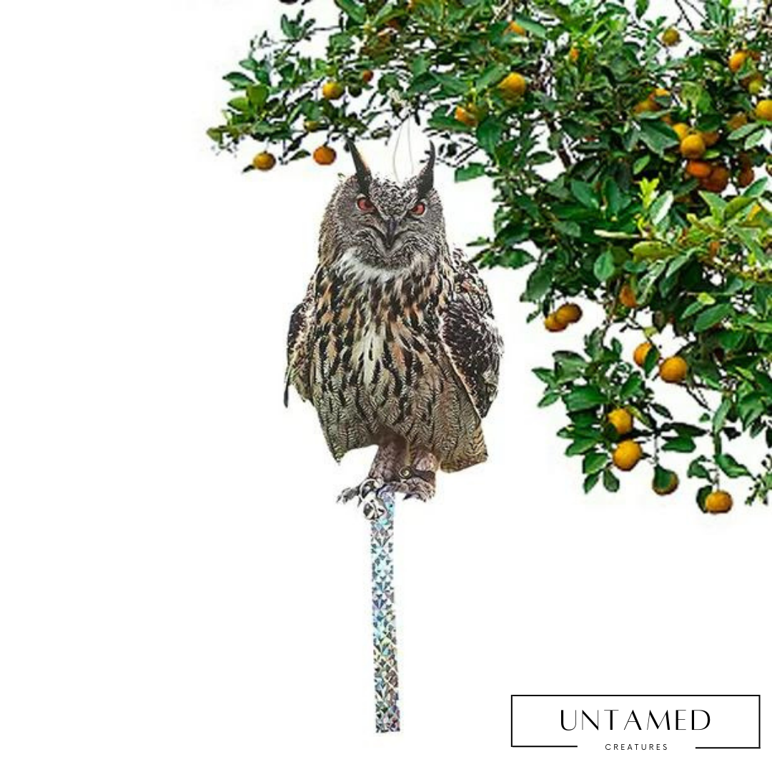 Fake Owl Statue for Home Garden Decor