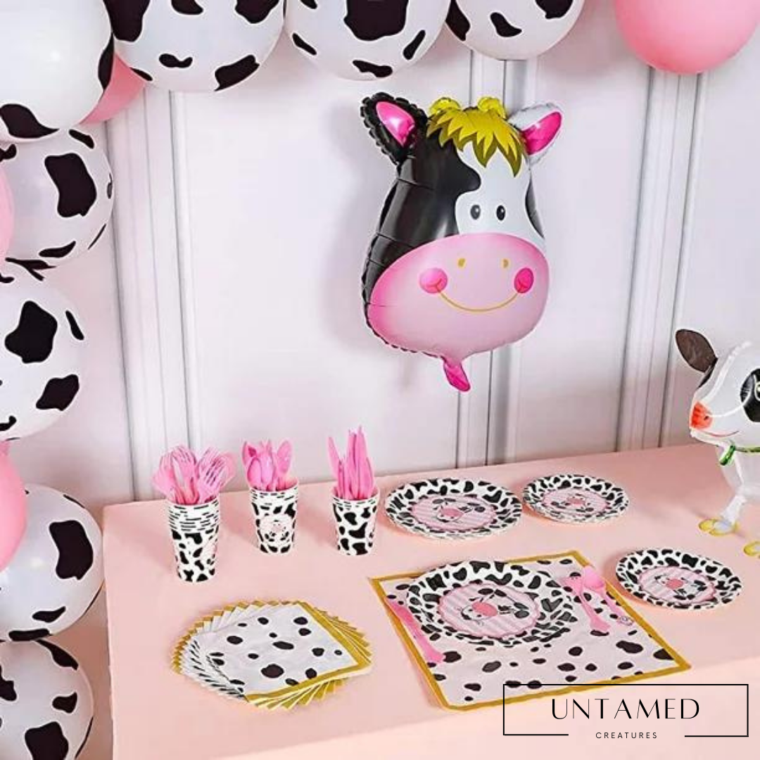 Cow Birthday Decorations Set
