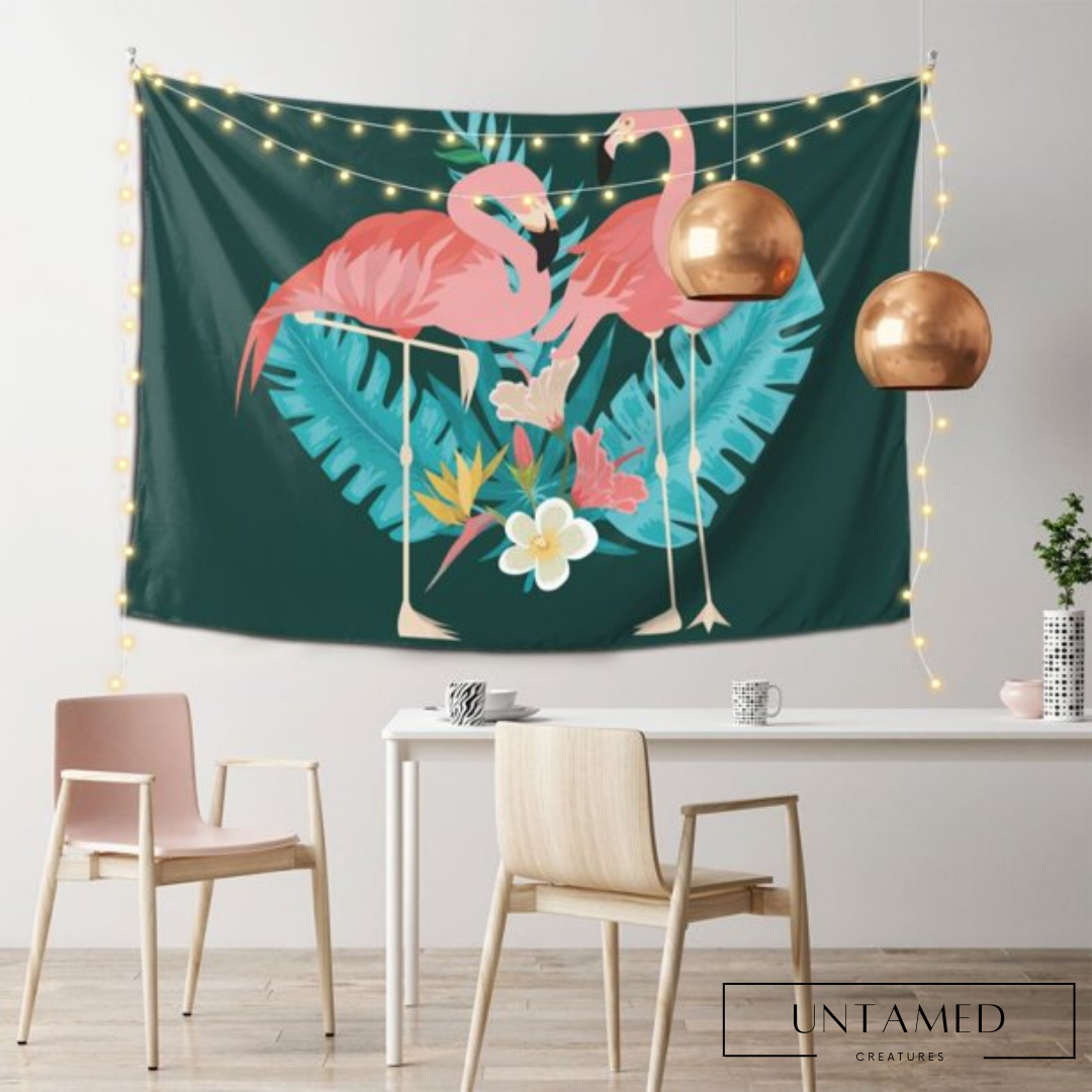 Flamingo Tropical Tapestry for Bedroom