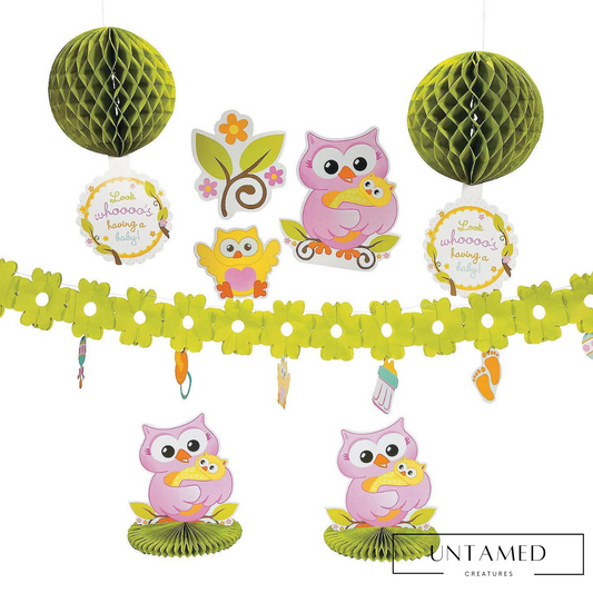 Owl Baby Shower Decorating Kit