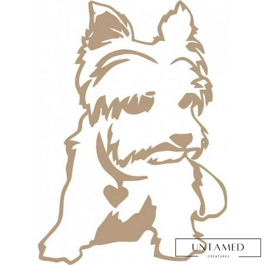 Custom Wall Decal Yorkie Dog Picture