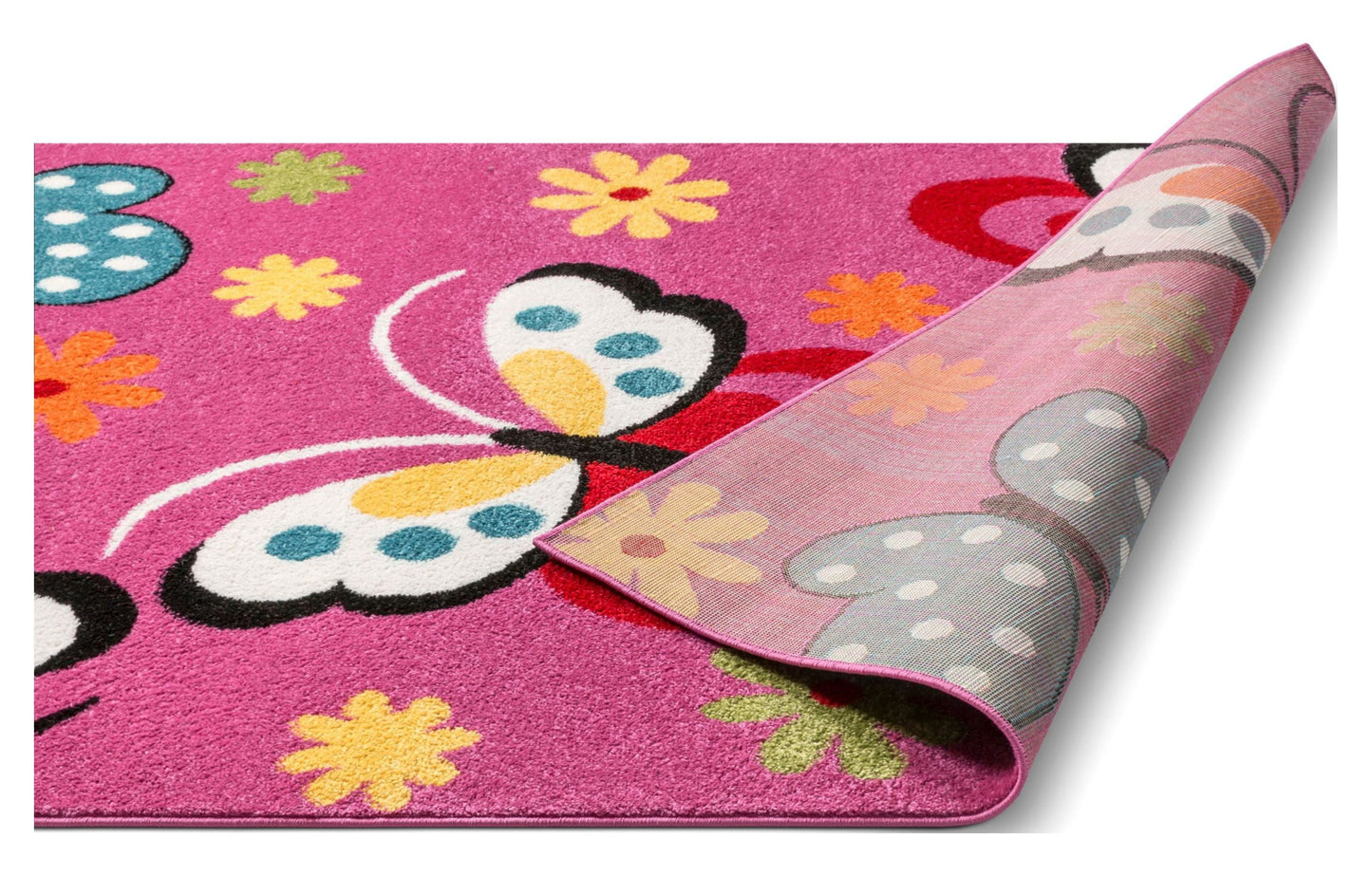Butterfly Kids Playroom Area Rug