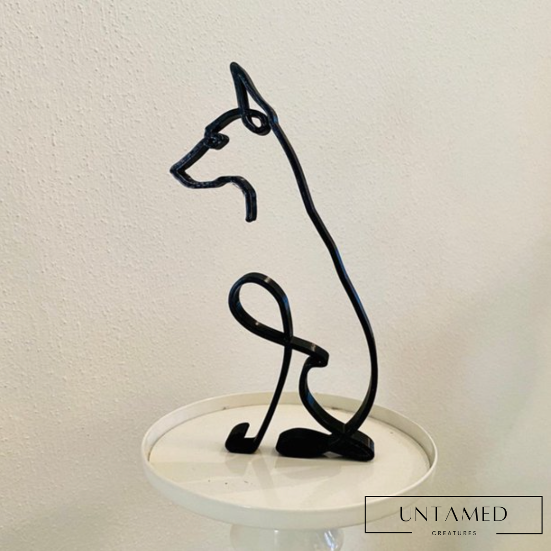 Dog Minimalist Art Sculpture