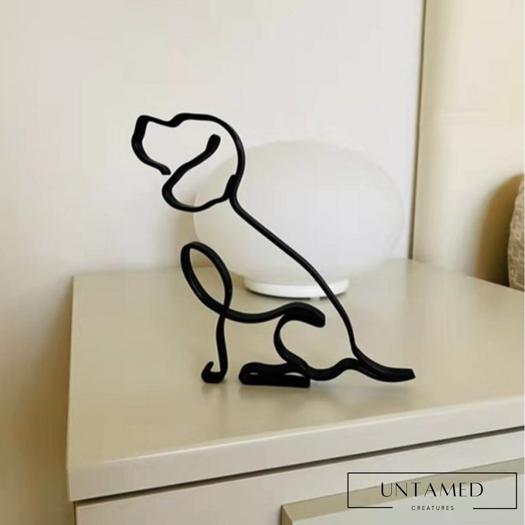 Dog Minimalist Art Sculpture