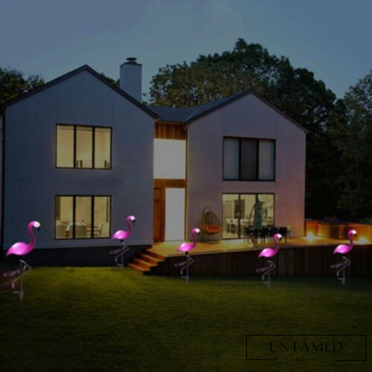 Waterproof Solar Stake Flamingo Lamp